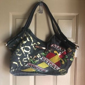 Ed Hardy Shoulder Bag : Purse